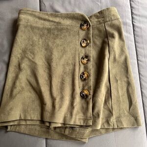 Suede Mini Skirt